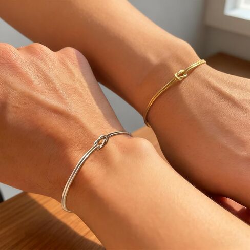 أساور مطابقة لعقدة الحب للأزواج، مجموعة أساور للأزواج من Infinity Soulmate وعد لها، هدية مجوهرات علاقة قابلة للتعديل لصديقها وصديقتها in Kuwait