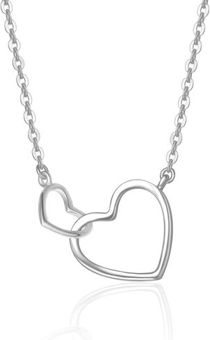 FANCIME Real 14K Solid Gold Bracelet Necklace Fine Jewelry Love Heart Pendant Promiss Anniversary Birthday Mothers Day Gifts for Women Mom Her in Saudi Arabia