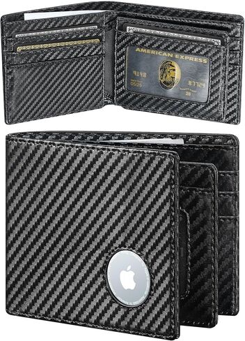 محفظة furid Airtag للرجال رفيعة: محافظ للرجال مع حامل Airtag - حامل بطاقة جيب أمامي RFID بسيط هدية للزوج الرجل في عيد ميلاد الذكرى السنوية in Kuwait