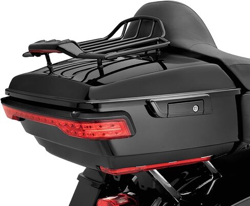 TCT-MT Luggage Rack with LED Light Fit for Harley Air Wing Trunk Touring FLH FLHX FLHR FLTR 1993-2013 Electra Glide Classic FLHTC Black 12 in Saudi Arabia