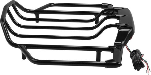 TCT-MT Luggage Rack with LED Light Fit for Harley Air Wing Trunk Touring FLH FLHX FLHR FLTR 1993-2013 Electra Glide Classic FLHTC Black 12 in Saudi Arabia