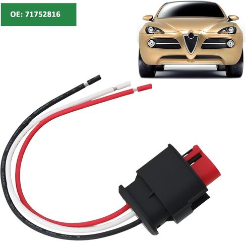 2Pcs 3-Pin Car Ignition Coil Connector Plug Wiring Harness 71752816 Compatible with Alfa Compatible with Fiat in Saudi Arabia