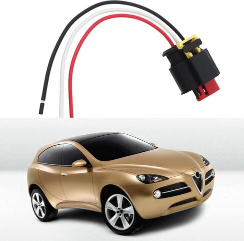 2Pcs 3-Pin Car Ignition Coil Connector Plug Wiring Harness 71752816 Compatible with Alfa Compatible with Fiat in Saudi Arabia