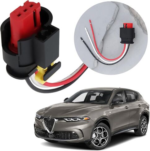 2Pcs 3-Pin Car Ignition Coil Connector Plug Wiring Harness 71752816 Compatible with Alfa Compatible with Fiat in Saudi Arabia