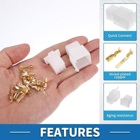 9 دبوس سيارة سلك كهربائي موصل التوصيل أطقم مقاوم للماء 2.8 سلسلة ذكر أنثى كابل محطة الإسكان البلاستيك النحاس الأبيض in Kuwait