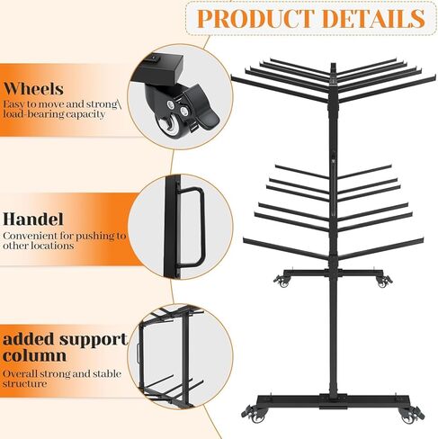 عربة كرسي قابلة للطي، رف كرسي عالي التحمل بطبقتين مع عجلات (إجمالي يصل إلى 1000 رطل) - يحمل ما يصل إلى 84 كرسيًا قابلًا للطي أو 12 طاولة قابلة للطي + 42 كرسيًا، يتضمن غطاء وحزامين، للمدارس والكنائس in Kuwait