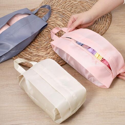 3 PCS Travel Socks Organizer Bag with Zip, Mini Compression Travel Underwear Organizer Bag, Portable Storage Packing Pouch for Luggage Ties Lingerie Panties Cosmetics Accessories in Saudi Arabia
