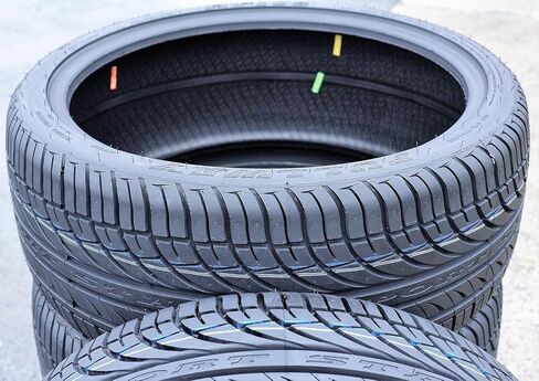 مجموعة من 4 (أربعة) إطارات Fullway HP108 لسيارات الركاب عالية الأداء لجميع المواسم - 245/35R20 245/35ZR20 245/35/20 245/35-20 نطاق تحميل 95 وات XL 4 طبقات BSW جدار جانبي أسود UTQG 380AA in Saudi Arabia