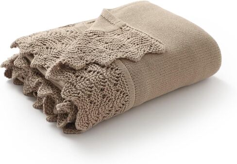 Hadetoto Baby Essentials بطانية أطفال ناعمة ومريحة مصنوعة من القطن بنسبة 100%، بطانية وافل للأطفال الصغار الذين يتلقون بطانيات الأطفال حديثي الولادة من الأولاد والبنات - أخضر داكن in Kuwait