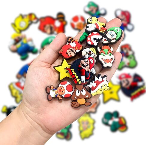 25 قطعة من زينة تزيين الأحذية للصنادل المسدودة، ملحقات أحذية الألعاب للبالغين (25) in Kuwait