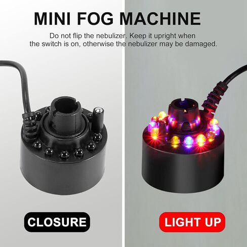 Mist Maker, Indoor Fountain Mister Foggers, Small Pond Fog Machine Atomizer Air Humidifier for Halloween, Christmas in Saudi Arabia