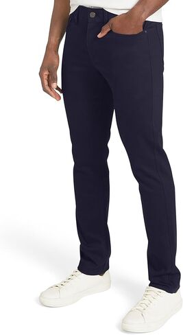 بنطال Izod الرجالي Liberty Flex 5 جيوب ذو قصة ضيقة وخصر مطاطي من قماش الدنيم in Saudi Arabia
