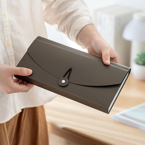 Check Size 13 Pocket Expanding File Folder, Accordion File Organizer Wallet Case for Coupon Receipt Storage,Business Document Organizer Wallet,10 x 5.5 inches in Saudi Arabia