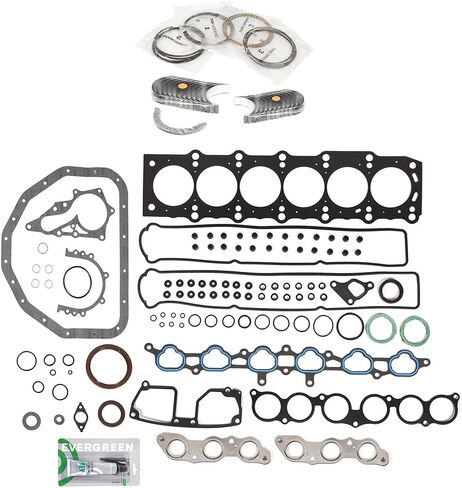 Evergreen SA-5494198861-5 Full Gasket Set Bearings Rings Compatible With/For 98-05 Lexus IS300 ES300 GS300 3.0L DOHC 2JZGE in Saudi Arabia