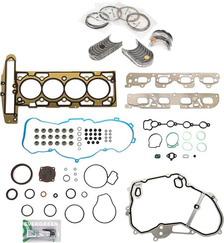 Evergreen SA-3129803142-2 مجموعة حشية كاملة حلقات محامل متوافقة مع/لـ 07-08 Pontiac G5 G6 2.4L DOHC in Saudi Arabia