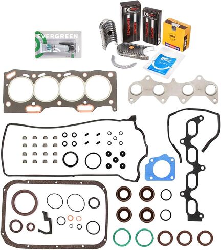 Evergreen SA-5494168284-4 Full Gasket Set Bearings Rings Fit 95-98 Toyota Paseo Tercel 5EFE in Saudi Arabia