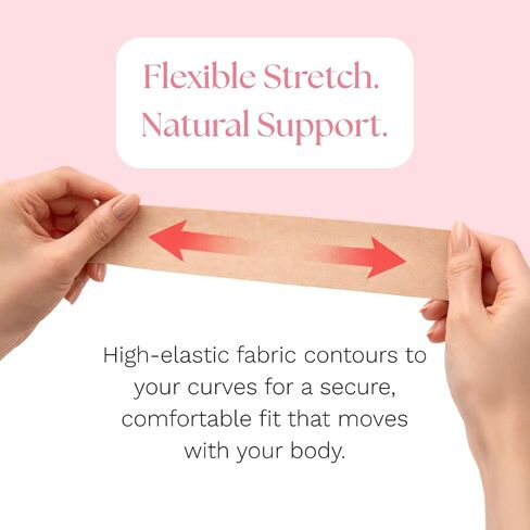 Boob Tape - Breast Lift Tape for Large Breasts with 2 Pcs Reusable Silicone Nipple Covers, Waterproof Boobtape for A-G Cup, Strong Hold Invisible Support for Backless, Strapless Dresses (Beige, 2in) in Saudi Arabia