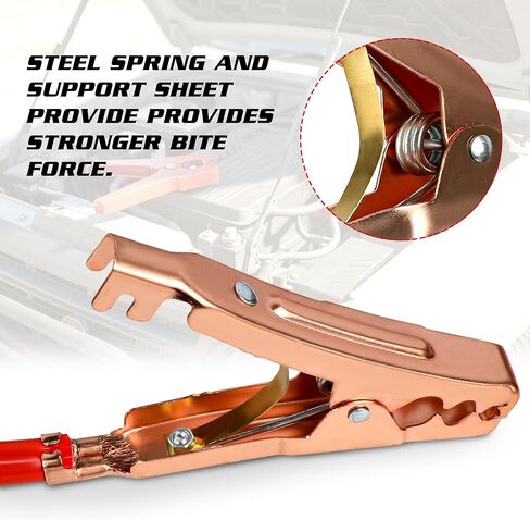 1 مقياس 30 قدم كابلات توصيل 1000 أمبير توصيل سريع مع حقيبة حمل كابلات توصيل معززة للسيارات للسيارات وسيارات الدفع الرباعي والشاحنات in Kuwait