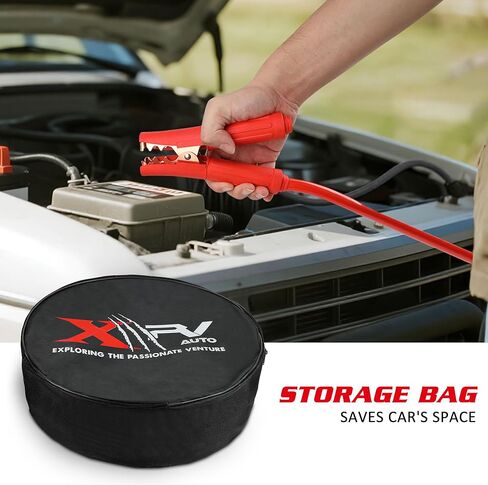 1 مقياس 30 قدم كابلات توصيل 1000 أمبير توصيل سريع مع حقيبة حمل كابلات توصيل معززة للسيارات للسيارات وسيارات الدفع الرباعي والشاحنات in Kuwait