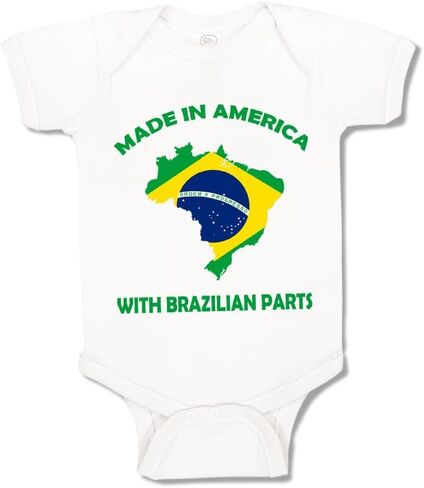 سالوبيت للأطفال من سبيدي بروز مصنوع في أمريكا بأجزاء برازيلية لملابس الأولاد والبنات باللون الأبيض in Kuwait