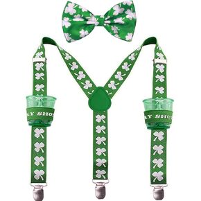 حمالات عيد القديس باتريك للرجال طول قابل للتعديل، مشابك متينة، أنماط متعددة للاختيار in Kuwait