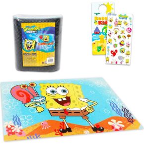 Spongebob Rug for Kids Room Set - Bundle with 48x72in Area Carpet for Bedroom, Room Decor, Plus Stickers and More | Spongebob Squarepants Rug for Bedroom in Saudi Arabia