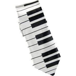 BodyJewelryOnline Fsahionable Unisex Piano Key Skinny Necktie 3 inch in Kuwait