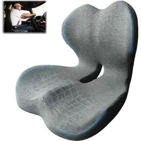 وسادة مقعد مطورة من إسفنج الذاكرة المريح، وسادة دعم أسفل الظهر لكرسي المكتب، وسادة مقعد السيارة من إسفنج الذاكرة مع تصميم مريح على شكل حرف L للسيارة والشاحنة والمكتب والكراسي ومقعد المكتب in Kuwait