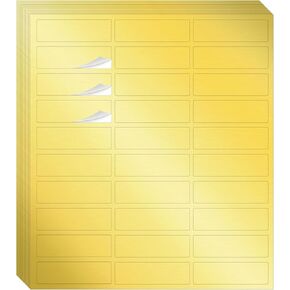 600 قطعة من ملصقات عنوان الإرجاع القابلة للطباعة مقاس 0.75 × 2.25 بوصة ملصقات بريدية فارغة من رقائق الذهب ملصقات ذهبية مخصصة للأظرف والبريد والشحن والمزيد in Kuwait