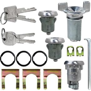607893 + 608307 + 605533 Ignition/Doors/Trunk Lock Key Cylinder Set with Keys for Chevelle & Malibu 1968-1978 (NO Station Wagon Models) - by Misimain in Kuwait