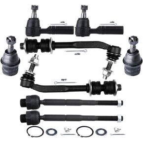 Suspension Kit 8pcs Front Ball Joints Sway Bars Tie Rods Alloy Steel in Saudi Arabia