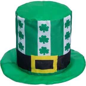 قبعة شامروك البرسيم لعيد القديس باتريك، قبعة خضراء أيرلندية، قبعة الجني، إكسسوارات تنكرية للبالغين من الرجال والنساء in Kuwait