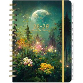 2024-2025 Planner - Planner/Calendar 2024-2025, July 2024 - June 2025, 2024-2025 Planner Weekly and Monthly with Tabs, 6.4" x 8.5", Hardcover with Back Pocket + Thick Paper - Moonlight Floral in Kuwait