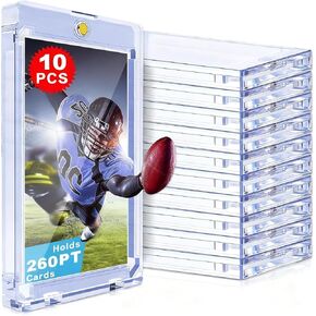 180 pt One Touch Card Holder for Trading Cards,U-V Protection Hard Cards Sleeves Case for Sports Game Cards, Football, Baseball (40ct Magnetic Card Case) in Kuwait