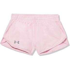 Under Armour Girls Fly by Shorts, (647) Prime Pink / / White, Large in Saudi Arabia