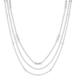 قلادات ميلا متعددة الطبقات للنساء - مجموعة قلادات أنيقة مطلية بالذهب عيار 14 قيراط أو مطلية بالفضة، مجموعة قلادات ثلاثية عصرية in Kuwait