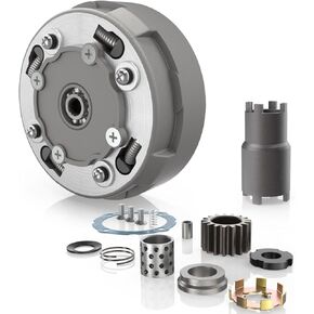 17 Teeth Semi Automatic Clutch Assembly with Lock Nut Spanner Tool for 50cc 110cc 125cc 135cc ATV Quad Go Kart Dirt Bike Roketa Kazuma JCL NST SUNL Taotao in Kuwait