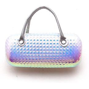 Cute Cartoon Glasses Case for Girls Kids Waterproof, with Handle, Fancy Diamond Pattern Design, Eyewear Storage for Sunglasses & Eyeglasses, Makeup & School Supplies in Saudi Arabia