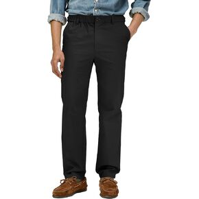 Comdecevis Men's Stretch Khaki Pants Elastic Waist Cotton Chino Pants Straight Fit in Kuwait