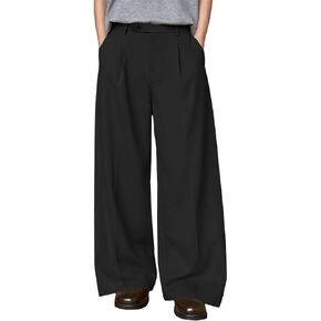 Susclude Mens Baggy Wide Leg Pants Pleated Loose Fit Dress Casual Old Money Slacks Oversized Y2K Stylish Trousers 2026 in Kuwait