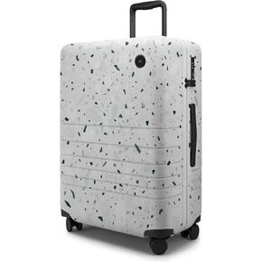 Monos Medium Checked Luggage (26.5"), Lightweight Hardside Spinner Suitcase with TSA Lock, Durable Travel Case, Blue Haze in Saudi Arabia