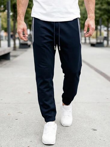 Men's Drawstring Workout Pants Lightweight Running Gym Athletic Pants Comfortable in Saudi Arabia
