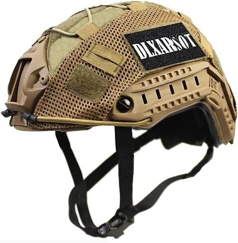خوذة تكتيكية Airsoft Paintball سريعة مع غطاء خوذة، خوذة واقية متعددة الوظائف من نوع PJ مع حامل NVG in Kuwait