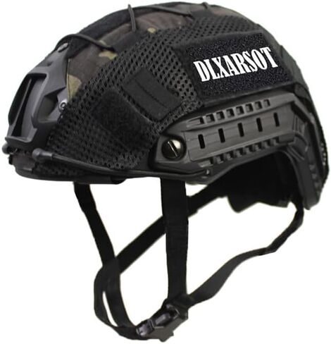 Tactical Airsoft Paintball Fast Helmet with Helmet Cover, PJ Type Multifunctional Protective Helmet with NVG Mount in Kuwait