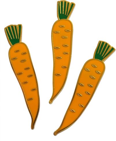 Novel Merk Carrot Garden – Farm Vegetables Lapel Pin, Hat Pin & Tie Tack Set - Clutch Back 3 Piece in Saudi Arabia