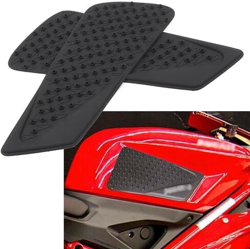 LIRU Motorcycle Rubber Gas Tank Traction Side Pad Gas Knee Grip Protector for Ducati 848 1098 1198 in Kuwait