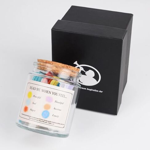 Book of Mormon Inspiration Jar, Scripture Quote Cards With References for Daily Devotionals, Latter-day Saint (LDS) Gift-Ready Jar and Box in Kuwait
