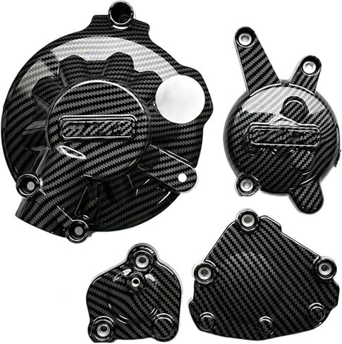 حارس المحرك لياماها YZF R1 2007-2008 ألياف الكربون الطباعة الدراجات النارية المحرك الغطاء الواقي الإكسسوارات تعديل القطع in Kuwait