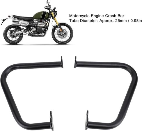 شريط حماية المحرك لجهاز Scrambler 1200 XC 2021 إلى 2024، 1200 XE 2021 إلى 2024، استبدال شريط حماية محرك الدراجة النارية، شريط معدني للدراجات النارية، واقي محرك الدراجة النارية in Kuwait