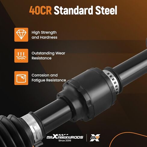 زوج maXpeedingrods (2) مجموعة عمود المحور الأمامي لسيارة Toyota Camry 2002-2009، Highlander FWD 2001-2007، Solara 2004-2008، L4 2.4L، جانب السائق والراكب 66-5245، 66-5247 in Kuwait